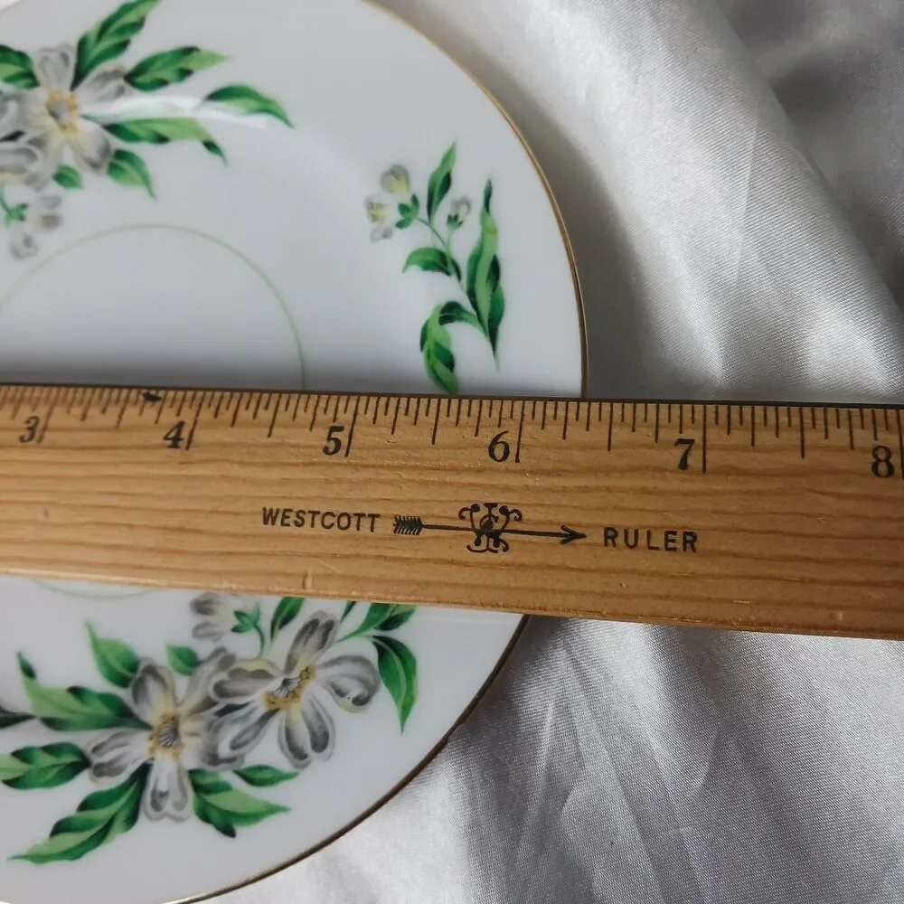 HIRA FINE CHINA JAPAN DESERT GARDENIA SALAD PLATE